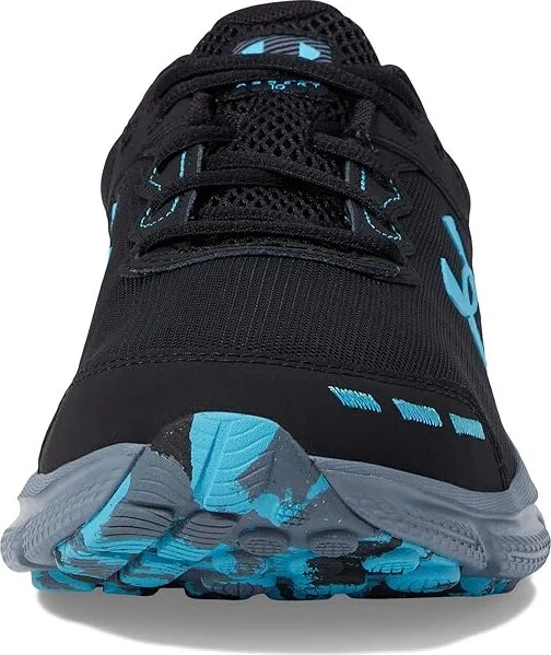 Under Armour Charged Assert 10 Men's Shoes Black/Black/Blue Surf : 9.5 D - Medium, Textile - Image 3
