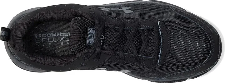 Under Armour Charged Assert 10 Men's Shoes Black/Black/Pitch Gray : 10.5 D - Medium, Textile - Image 2