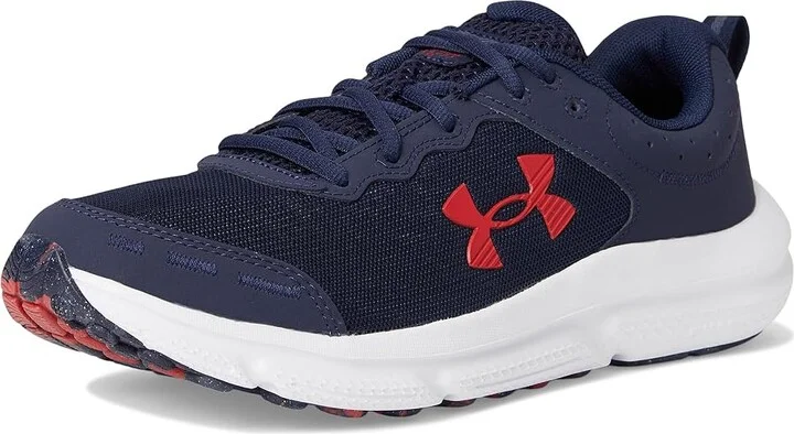 Under Armour Charged Assert 10 Men's Shoes Midnight Navy/Midnight Navy/Red : 9 D - Medium, Textile - Image 5