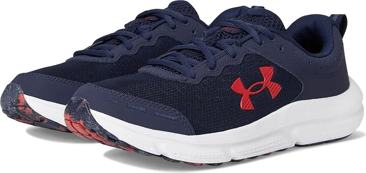 Under Armour Charged Assert 10 Men's Shoes Midnight Navy/Midnight Navy/Red : 9 D - Medium, Textile