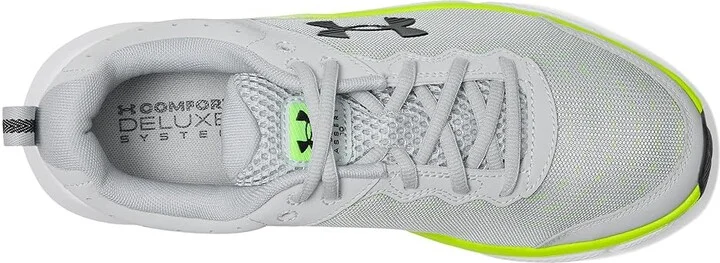 Under Armour Charged Assert 10 Men's Shoes Mod Gray/High Vis Yellow/Black : 14 D - Medium, Textile - Image 2