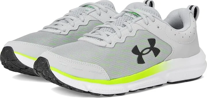 Under Armour Charged Assert 10 Men's Shoes Mod Gray/High Vis Yellow/Black : 14 D - Medium, Textile