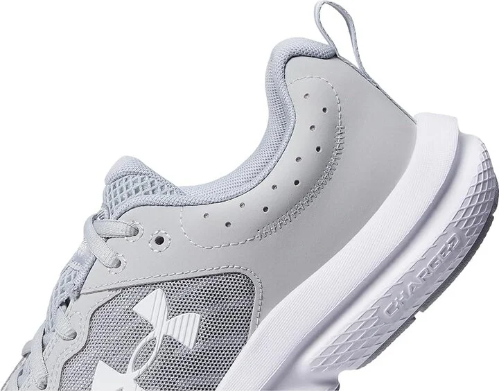 Under Armour Charged Assert 10 Men's Shoes Mod Gray/Mod Gray/White : 9.5 4E - Extra Wide, Textile - Image 4