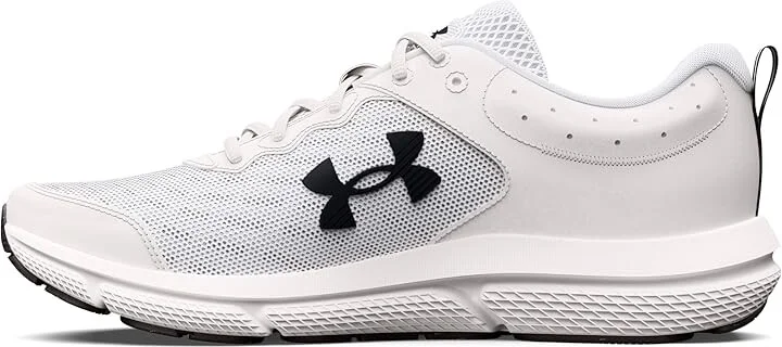 Under Armour Charged Assert 10 Men's Shoes White/Black/Black 1 : 9.5 4E - Extra Wide, Textile - Image 3
