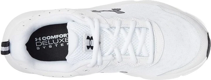 Under Armour Charged Assert 10 Men's Shoes White/Black/Black : 9.5 D - Medium, Textile - Image 2