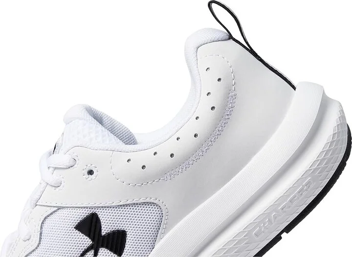 Under Armour Charged Assert 10 Men's Shoes White/Black/Black : 9.5 D - Medium, Textile - Image 4