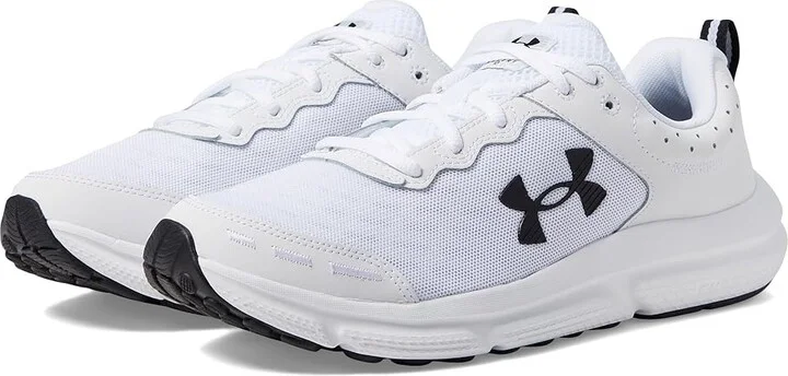 Under Armour Charged Assert 10 Men's Shoes White/Black/Black : 9.5 D - Medium, Textile