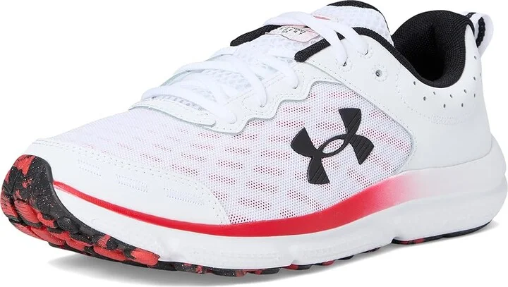 Under Armour Charged Assert 10 Men's Shoes White/Racer Red/Black : 7.5 D - Medium, Textile - Image 5
