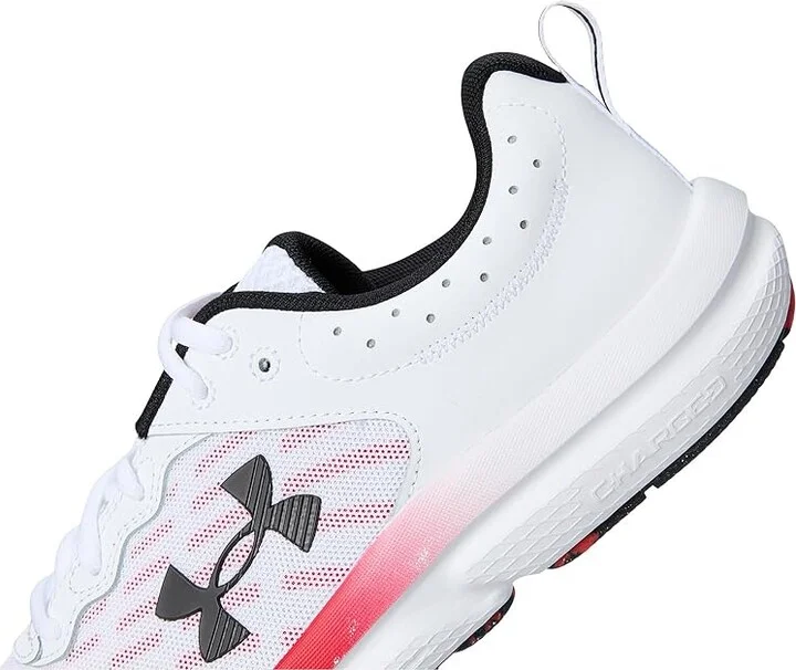 Under Armour Charged Assert 10 Men's Shoes White/Racer Red/Black : 7.5 D - Medium, Textile - Image 7