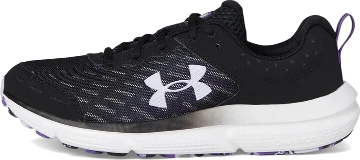 Under Armour Charged Assert 10 Women's Shoes Black/Black/Salt Purple : 6 B - Medium, Textile - Image 6