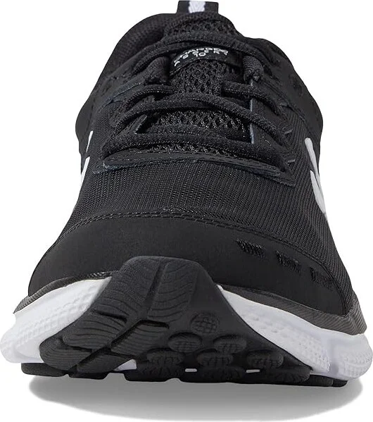 Under Armour Charged Assert 10 Women's Shoes Black/Black/White : 7.5 D - Wide, Textile - Image 3
