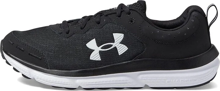 Under Armour Charged Assert 10 Women's Shoes Black/Black/White : 7.5 D - Wide, Textile - Image 6