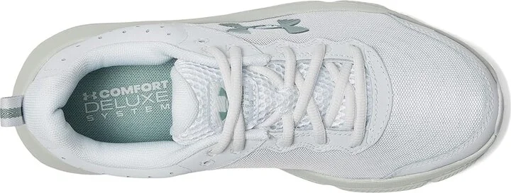 Under Armour Charged Assert 10 Women's Shoes Distant Gray/Distant Gray/Metallic Silica : 7.5 B - Medium, Textile - Image 2