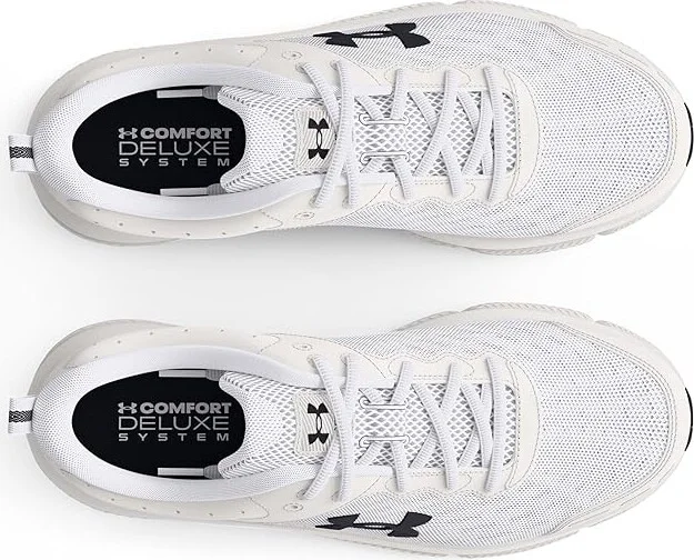 Under Armour Charged Assert 10 Women's Shoes White/White/Black : 7 B - Medium, Textile - Image 2