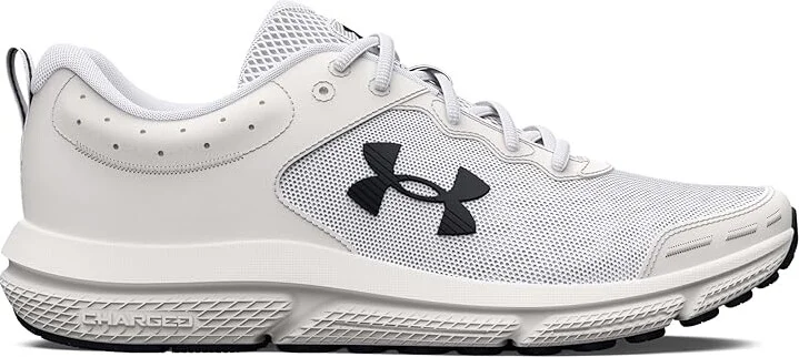 Under Armour Charged Assert 10 Women's Shoes White/White/Black : 7 B - Medium, Textile - Image 5