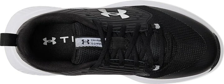 Under Armour Charged Commit 4 Training Shoes Men's Shoes Black/Anthracite/White : 7 4E - Extra Wide, Polyester - Image 2