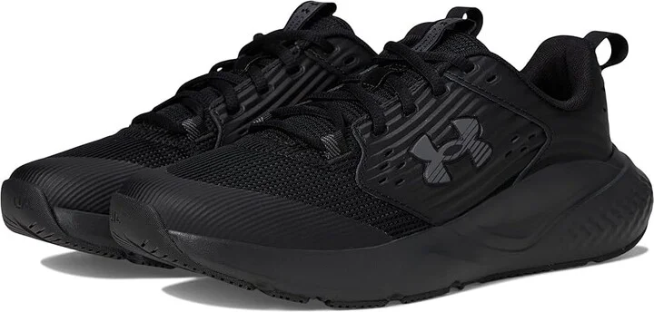 Under Armour Charged Commit 4 Training Shoes Men's Shoes Black/Ultimate Black/Castlerock : 7 D - Medium, Polyester