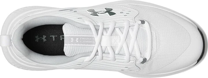 Under Armour Charged Commit 4 Training Shoes Men's Shoes White/Mod Gray/Forest Green : 11 D - Medium, Polyester - Image 2