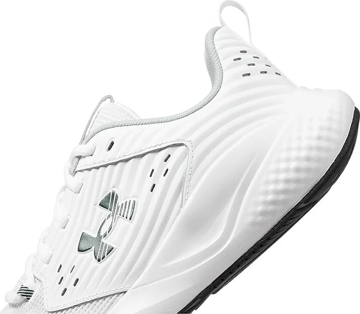 Under Armour Charged Commit 4 Training Shoes Men's Shoes White/Mod Gray/Forest Green : 11 D - Medium, Polyester - Image 4