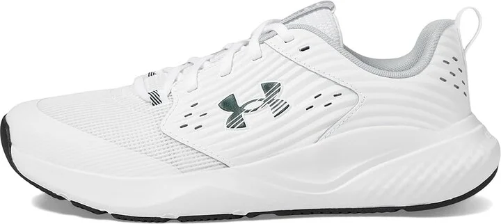 Under Armour Charged Commit 4 Training Shoes Men's Shoes White/Mod Gray/Forest Green : 11 D - Medium, Polyester - Image 5