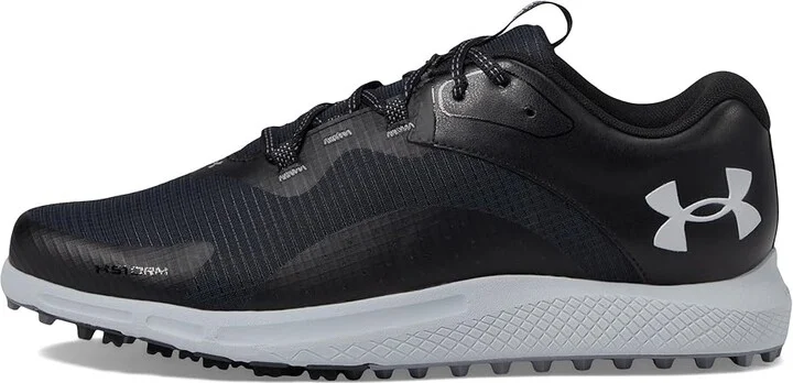 Under Armour Charged Draw 2 Spikeless Men's Golf Shoes Black/Black/Mod Gray : 10 D - Medium, Synthetic/Textile - Image 6