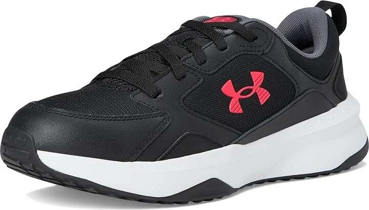 Under Armour Charged Edge Men's Lace up casual Shoes Black/White/Racer Red : 7.5 D - Medium, Textile - Image 5