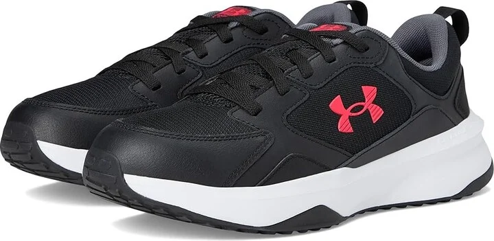 Under Armour Charged Edge Men's Lace up casual Shoes Black/White/Racer Red : 7.5 D - Medium, Textile