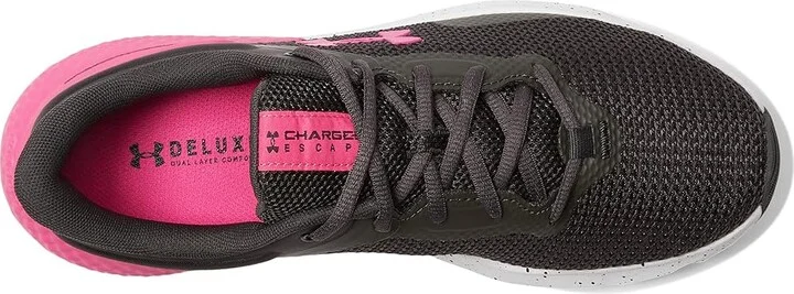 Under Armour Charged Escape 4 Women's Shoes Jet Gray/White/Rebel Pink : 5 B - Medium, Synthetic/Textile - Image 2