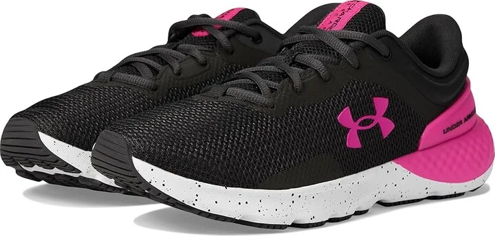 Under Armour Charged Escape 4 Women's Shoes Jet Gray/White/Rebel Pink : 5 B - Medium, Synthetic/Textile