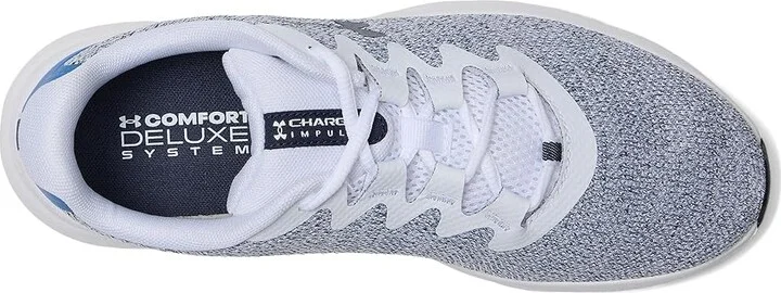 Under Armour Charged Impulse 3 Men's Shoes White/Horizon Blue/Midnight Navy : 9 D - Medium, Synthetic/Textile - Image 2