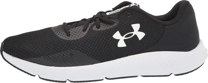Under Armour Charged Pursuit 3 Men's Shoes Black/Black/White : 7 4E - Extra Wide, Textile - Image 6