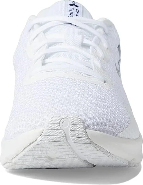 Under Armour Charged Pursuit 3 Men's Shoes White/White/Metallic Silver : 9 D - Medium, Textile - Image 3