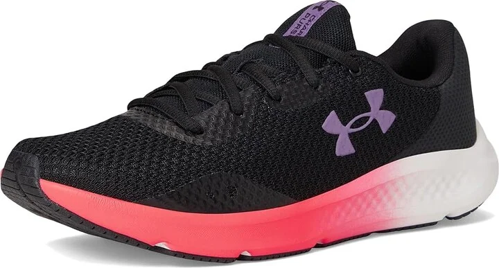 Under Armour Charged Pursuit 3 Women's Shoes Black/Pink Shock/Retro Purple : 5 B - Medium, Synthetic/Textile - Image 5