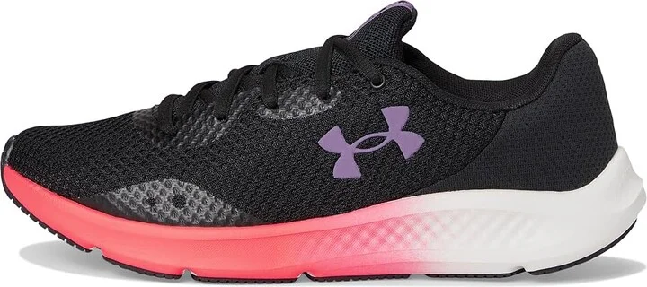Under Armour Charged Pursuit 3 Women's Shoes Black/Pink Shock/Retro Purple : 5 B - Medium, Synthetic/Textile - Image 6