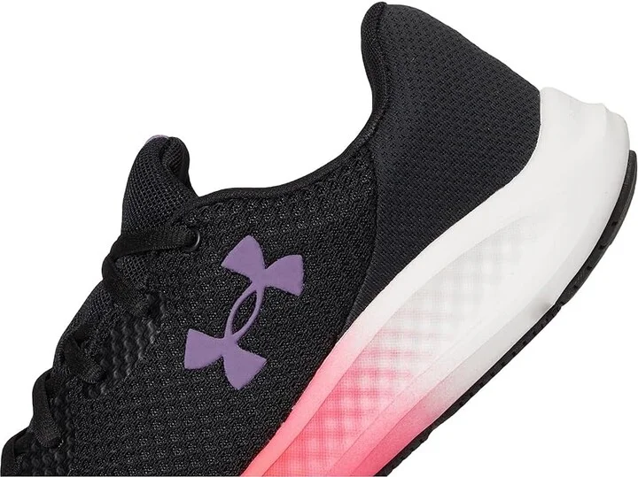 Under Armour Charged Pursuit 3 Women's Shoes Black/Pink Shock/Retro Purple : 5 B - Medium, Synthetic/Textile - Image 7