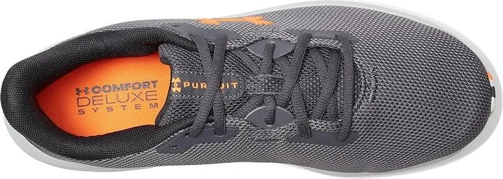 Under Armour Charged Pursuit 4 Men's Running Shoes Castlerock/Anthracite/Blaze Orange : 10 D - Medium, Synthetic - Image 2