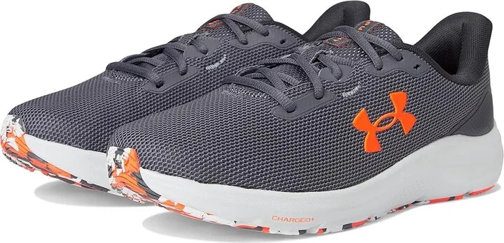 Under Armour Charged Pursuit 4 Men's Running Shoes Castlerock/Anthracite/Blaze Orange : 10 D - Medium, Synthetic