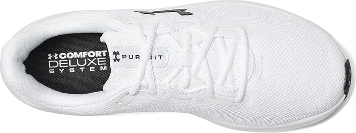 Under Armour Charged Pursuit 4 Men's Running Shoes White/White/Black : 10 D - Medium, Synthetic - Image 2