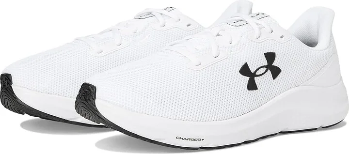 Under Armour Charged Pursuit 4 Men's Running Shoes White/White/Black : 10 D - Medium, Synthetic