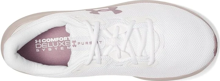 Under Armour Charged Pursuit 4 Women's Running Shoes White/White/Purple Prime : 10 B - Medium - Image 2