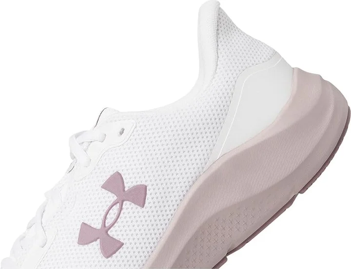 Under Armour Charged Pursuit 4 Women's Running Shoes White/White/Purple Prime : 10 B - Medium - Image 7