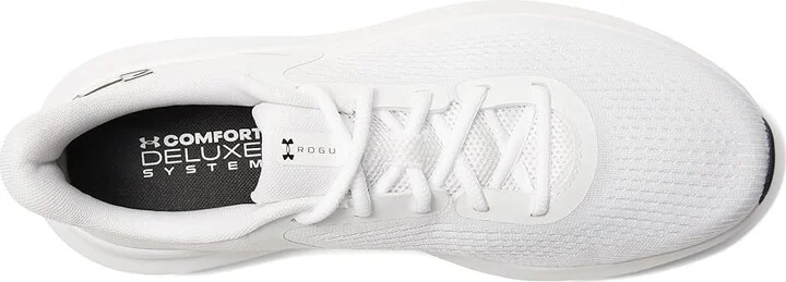 Under Armour Charged Rogue 5 Men's Running Shoes White/White/Black : 10 D - Medium, Synthetic - Image 2
