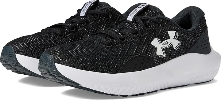 Under Armour Charged Surge 4 Women's Shoes Black/Anthracite/White : 7.5 B - Medium, Rubber
