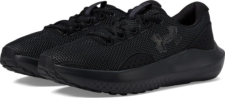 Under Armour Charged Surge 4 Women's Shoes Black/Black/Black : 7 B - Medium, Rubber