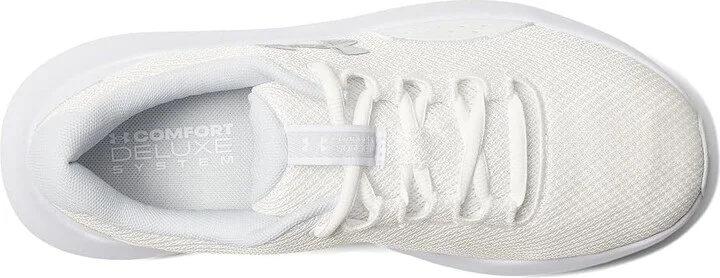 Under Armour Charged Surge 4 Women's Shoes White/Distant Gray/Metallic Silver : 6 B - Medium, Rubber - Image 2