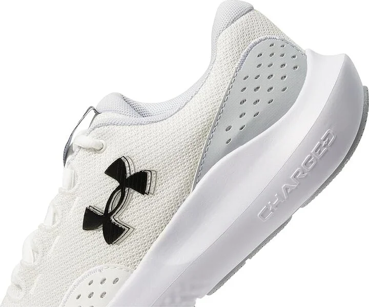 Under Armour Charged Surge Men's Shoes White/Halo Gray/Black : 11 D - Medium, Synthetic - Image 4