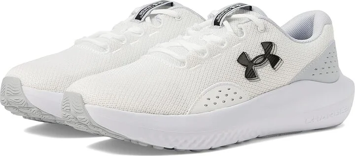 Under Armour Charged Surge Men's Shoes White/Halo Gray/Black : 11 D - Medium, Synthetic