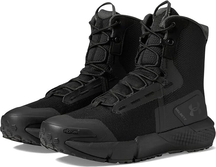 Under Armour Charged Valsetz Women's Work Boots Black/Black/Jet Gray : 10 B - Medium, Rubber