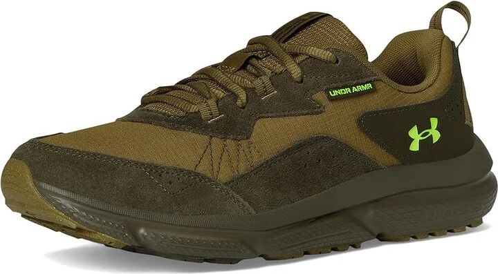 Under Armour Charged Verssert 2 Men's Shoes Canteen Green/Washed Navy/High Vis Yellow : 9 D - Medium, Synthetic - Image 5