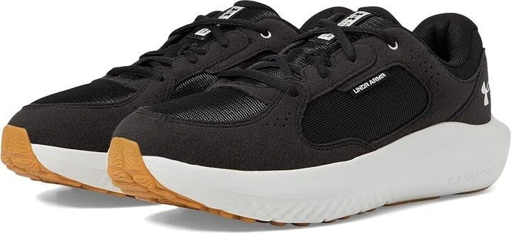 Under Armour Charged Versurge Men's Running Shoes Black/Black/White Quartz : 10 D - Medium, Leather